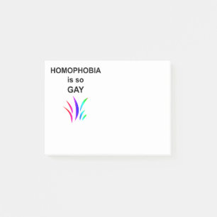 Homophobie ist so schwul post-it klebezettel