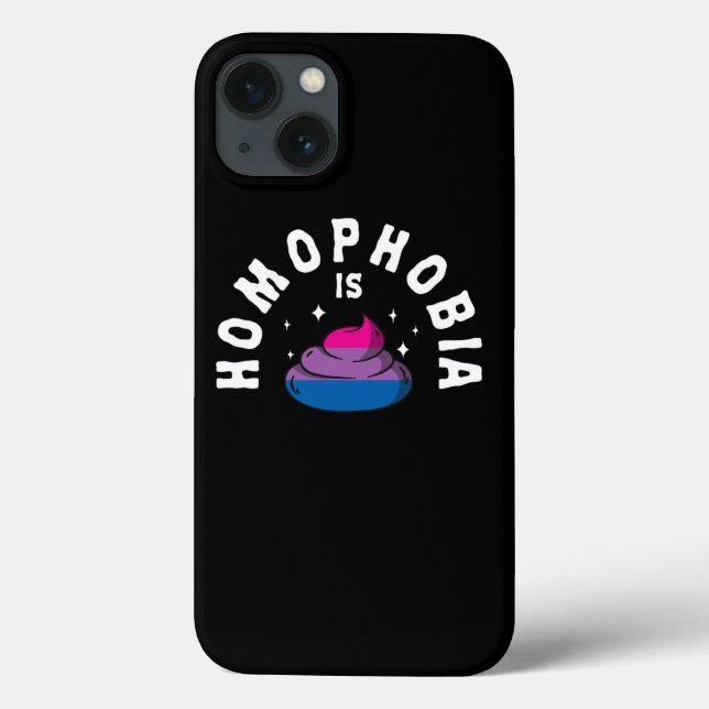 Homophobie wird LGBT Funny Bi Pride Gekackt Case-Mate iPhone Hülle (Rückseite)