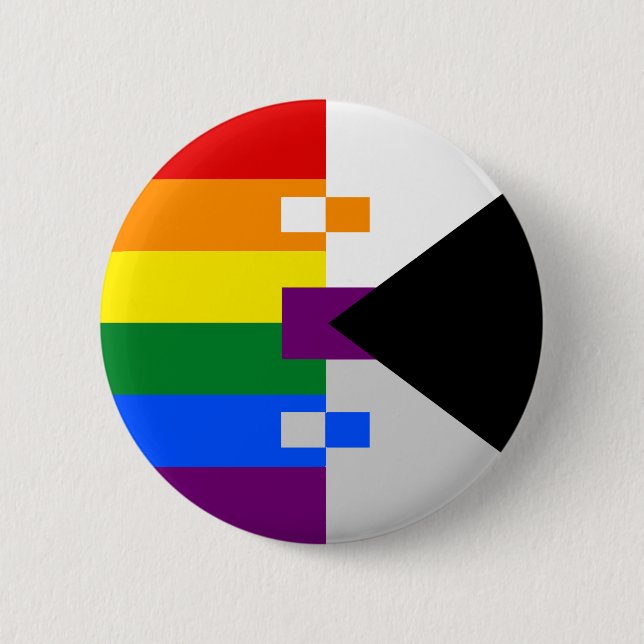 Homoromantic Demisexual Button (Vorderseite)