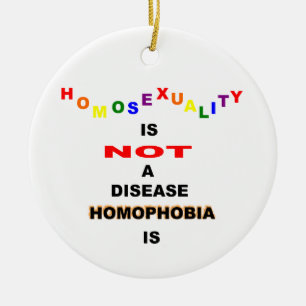 Homosexualität ist keine Krankheit Keramik Ornament