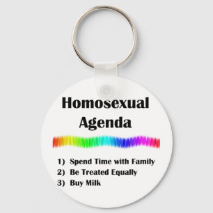 Homosexuelle Agenda Schlüsselanhänger