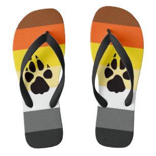 Homosexuelle Bärn-Stolz-Flagge färbt LGBT breite Flip Flops
