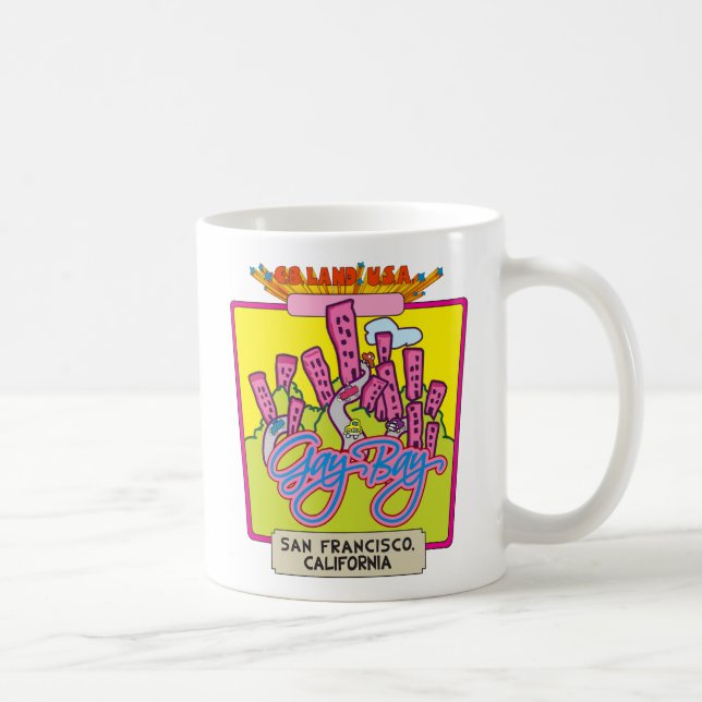Homosexuelle Bucht-Tasse Kaffeetasse (Rechts)
