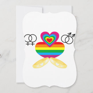 Homosexuelle Ehe 12x18 Einladung Bracket