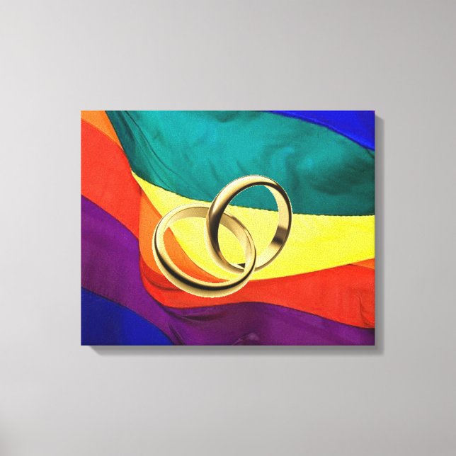 Homosexuelle Ehe auf Leinwand (Vorderseite)
