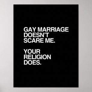 HOMOSEXUELLE EHE ERSCHRICKT MICH NICHT - .PNG POSTER