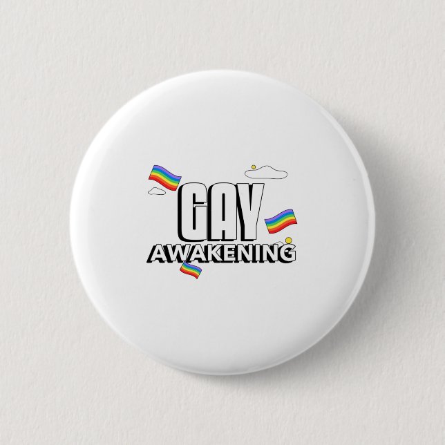 Homosexuelle Erweckung Button (Vorderseite)