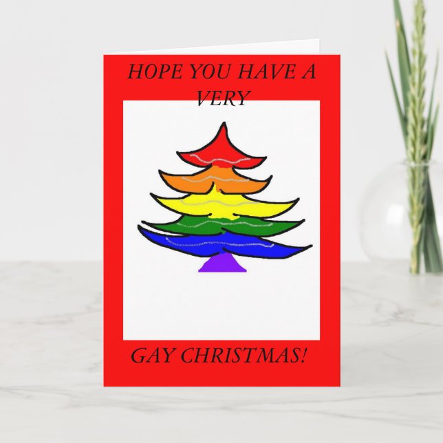 Homosexuelle Feiertagskarte (Vorderseite)