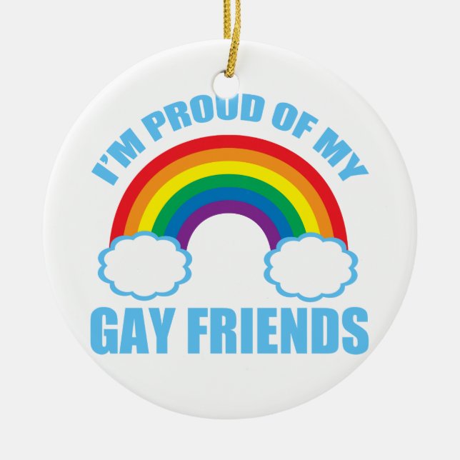 Homosexuelle Freunde Keramikornament (Vorne)