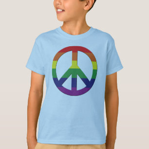 Homosexuelle grafische T-Shirts - Frieden Sign_03