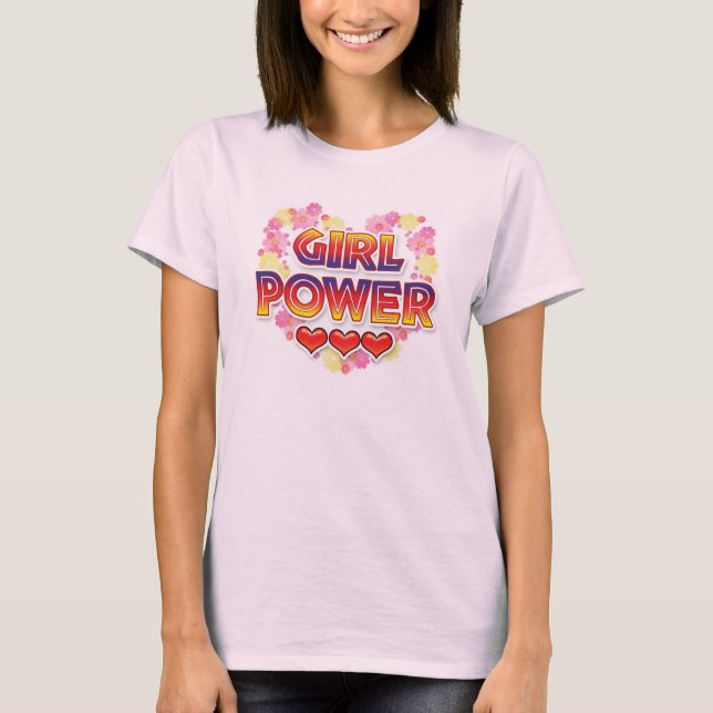 Homosexuelle grafische T-Shirts - Mädchen-Power (Vorderseite)
