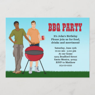 Homosexuelle GRILLEN Party Einladung