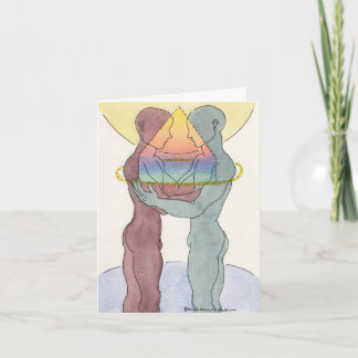 Homosexuelle Heirat oder Gewerkschaft Notecard Karte