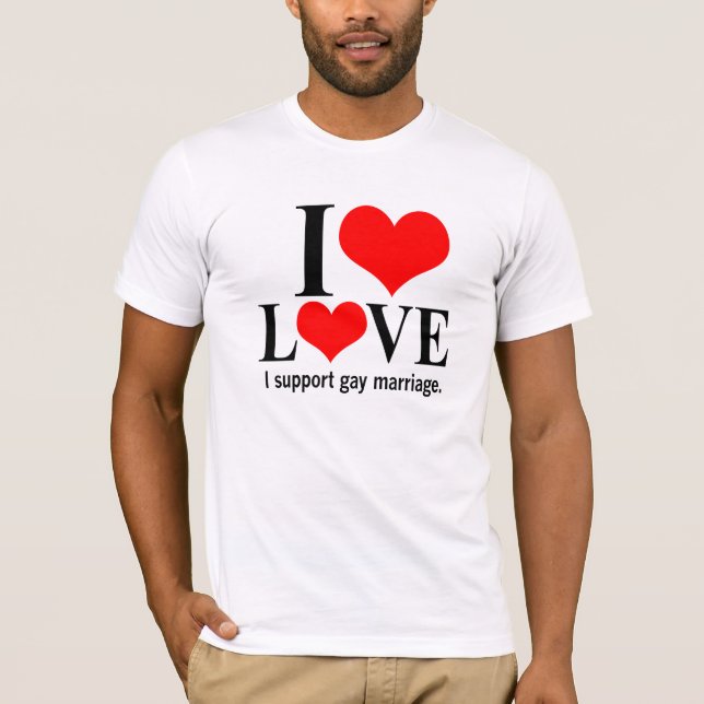 Homosexuelle Heirat-StützT - Shirt (Vorderseite)