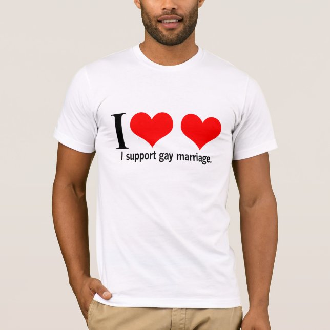 Homosexuelle Heirat-StützT - Shirt (Vorderseite)