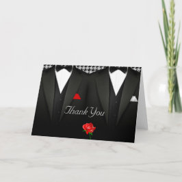 Homosexuelle Hochzeit danken Ihnen, elegantes Dankeskarte