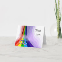Homosexuelle Hochzeit danken Ihnen Gruß-Karte