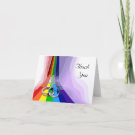 Homosexuelle Hochzeit danken Ihnen Gruß-Karte Dankeskarte
