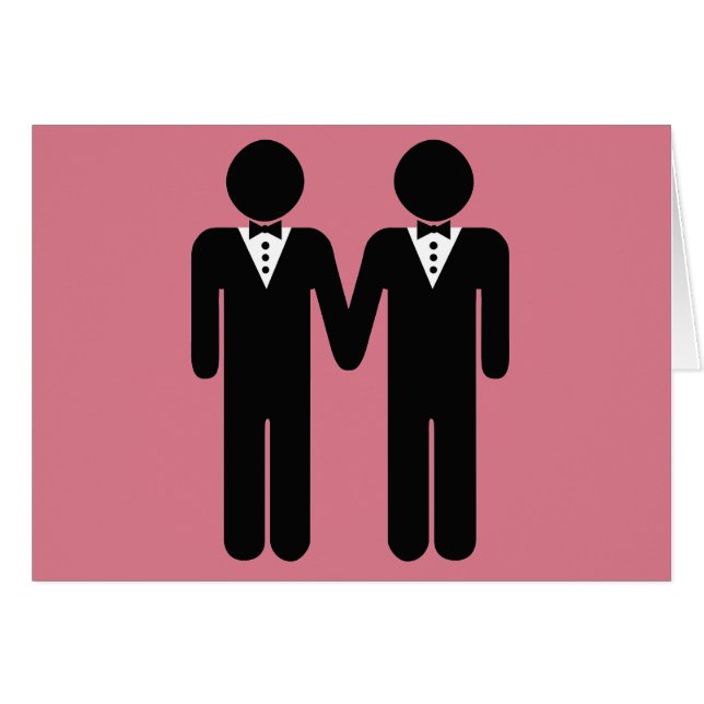 HOMOSEXUELLE HOCHZEITS-DECKEL-MÄNNER - .PNG (Vorderseite (Horizontal))