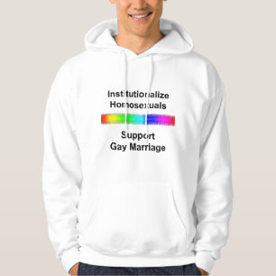 Homosexuelle institutionalisieren ...Gay Marriag u Hoodie