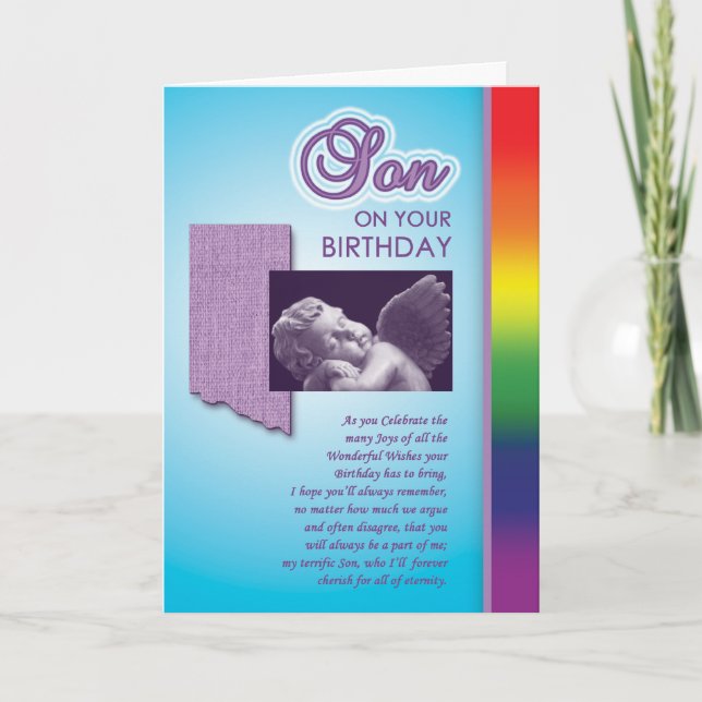 Homosexuelle Karten - Bday Sohn 01 (Vorderseite)