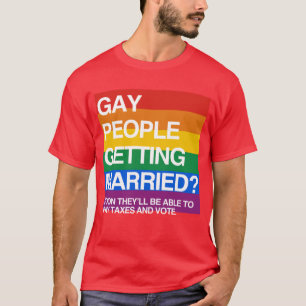HOMOSEXUELLE LEUTE, DIE VERHEIRATET ERHALTEN T-Shirt