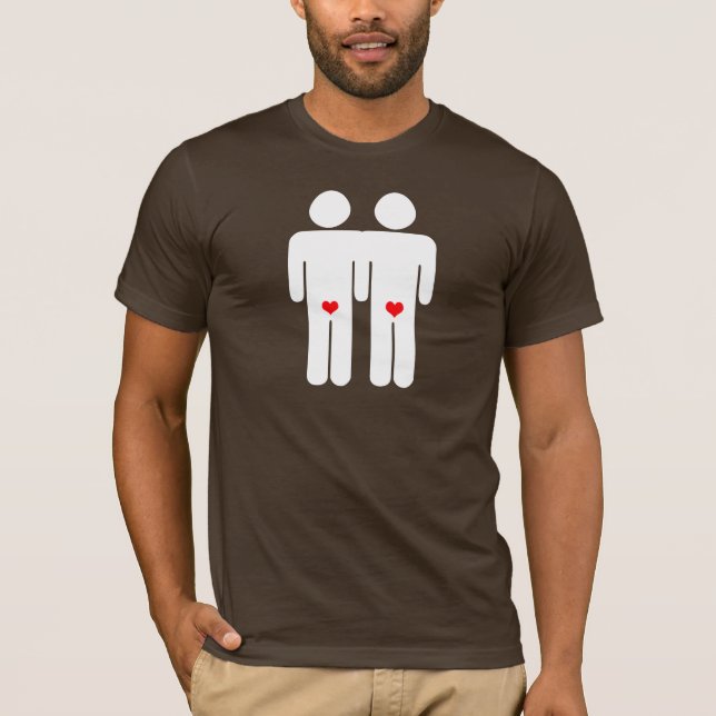 Homosexuelle Liebhaber T-Shirt (Vorderseite)