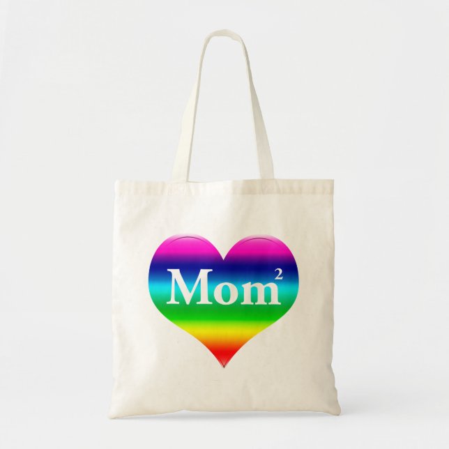 Homosexuelle Mama quadrierte LGBT Tragetasche (Vorne)