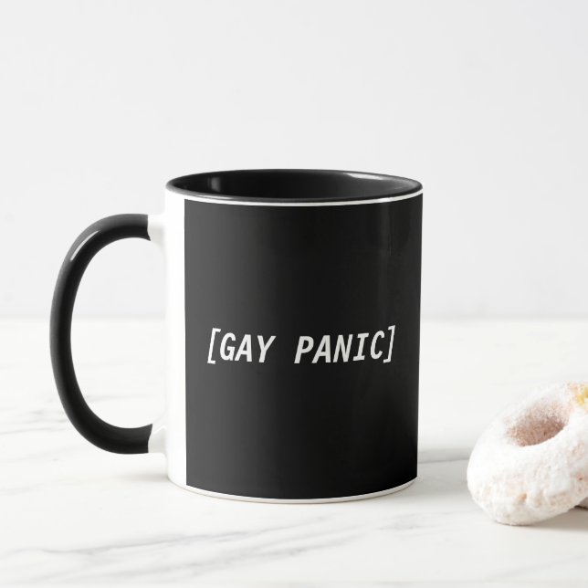 Homosexuelle Panik-kombinierte Tasse (Mit Donut)