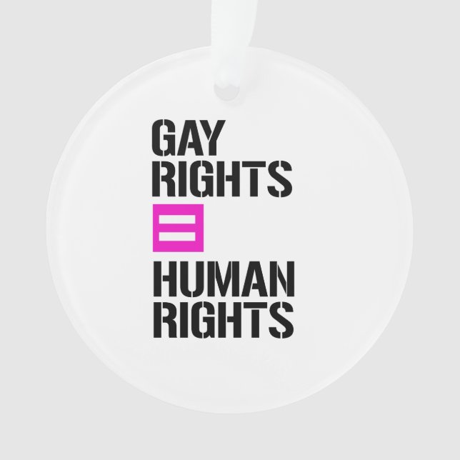 Homosexuelle Rechte sind gleichberechtigt Ornament (Vorderseite)