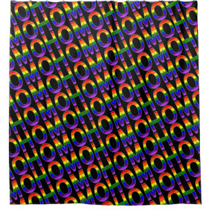 Homosexuelle Regenbogen-Flagge färbt Homo Duschvorhang