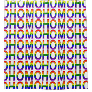 Homosexuelle Regenbogen-Flagge färbt Homo Duschvorhang