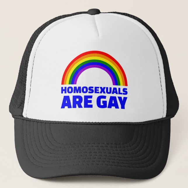 Homosexuelle sind homosexuell truckerkappe (Vorderseite)