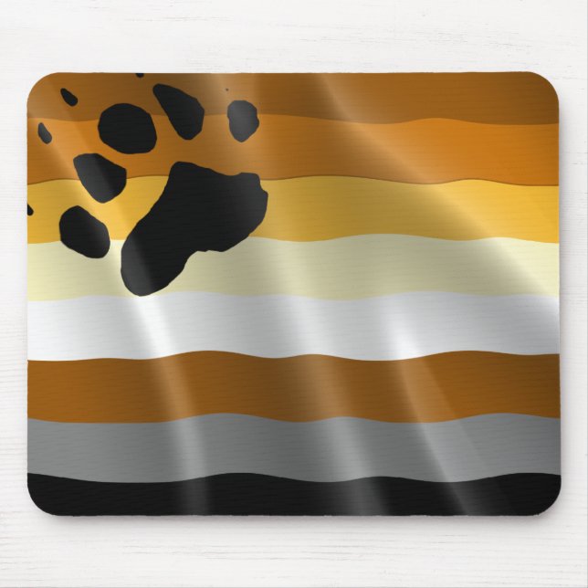 HOMOSEXUELLE SPASS-BÄRN-STOLZ-FLAGGE MOUSEPAD (Vorne)