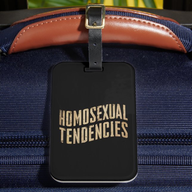 Homosexuelle Tendenzen Gay Lesbian Pride LGBTQ Gepäckanhänger (Vorderseite Insitu 2)
