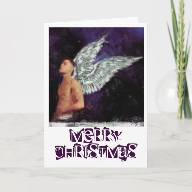 Homosexuelle Weihnachtskarten Feiertagskarte (Vorderseite)