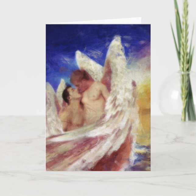 Homosexuelle Weihnachtskarten Feiertagskarte (Vorderseite)