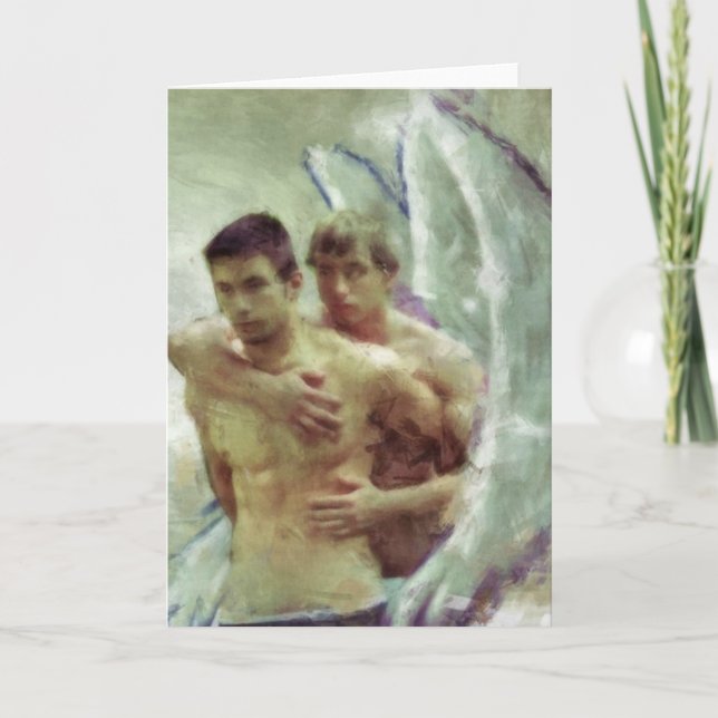 homosexuelle Weihnachtskarten Feiertagskarte (Vorderseite)