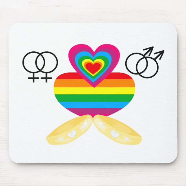 Homosexuellenehe Mousepad (Vorne)