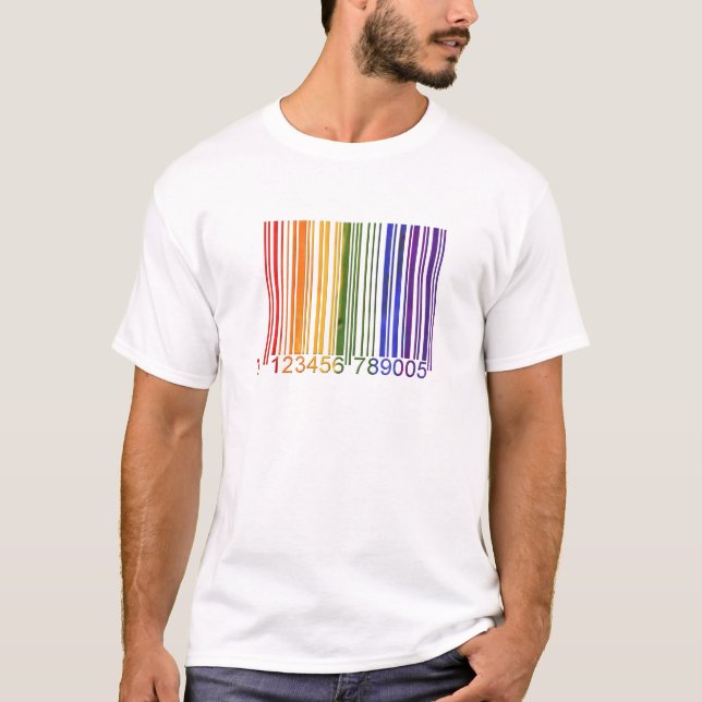 Homosexueller Barcode 2 T-Shirt (Vorderseite)