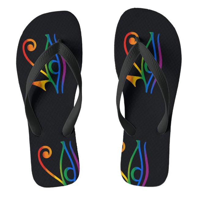 Homosexueller Goth Stolz Flip Flops (Fußbett)