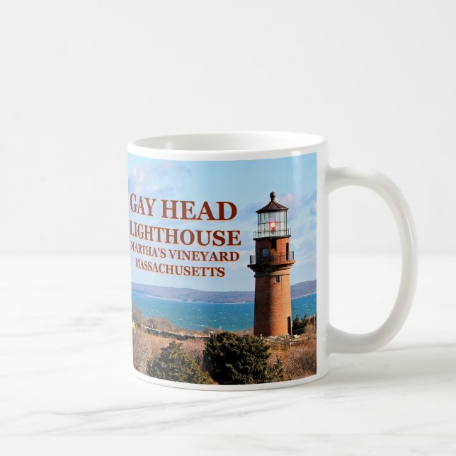 Homosexueller Hauptleuchtturm, Martha's Vineyard Kaffeetasse (Rechts)