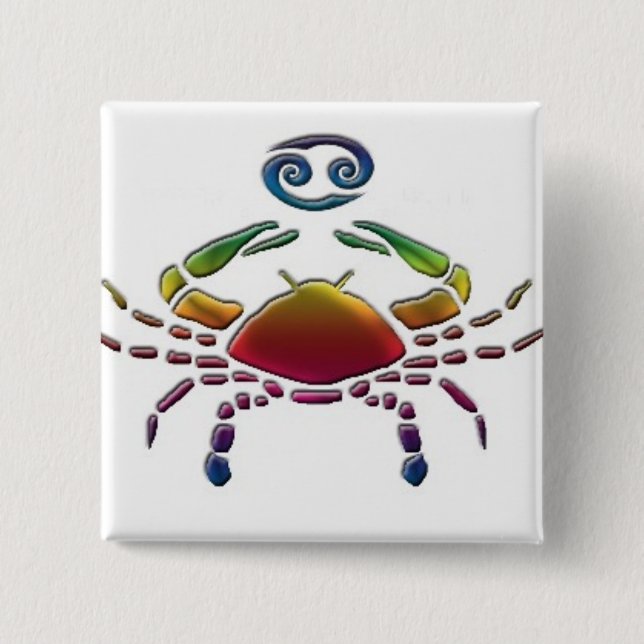 Homosexueller Krebs-Knopf Button (Vorderseite)