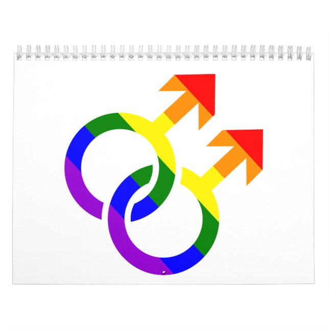 Homosexueller männlicher Regenbogen Kalender (Titelbild)