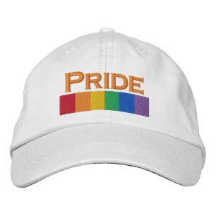 Homosexueller Regenbogen-Stolz-Flaggen-Streifen Bestickte Kappe