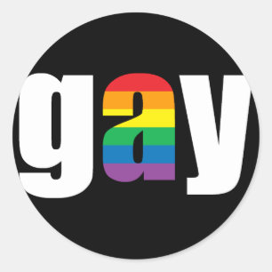 Homosexueller schwarzer Aufkleber