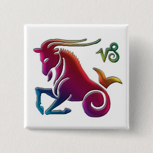 Homosexueller Steinbock-Knopf Button