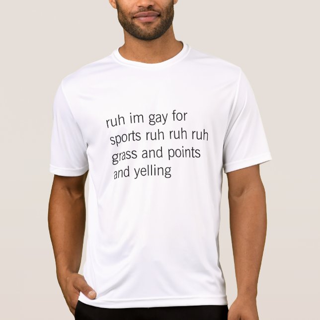 Homosexuelles für Sport T-Shirt (Vorderseite)