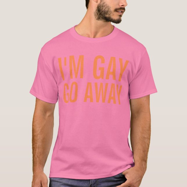 Homosexuelles im gehen weg T-Shirt (Vorderseite)
