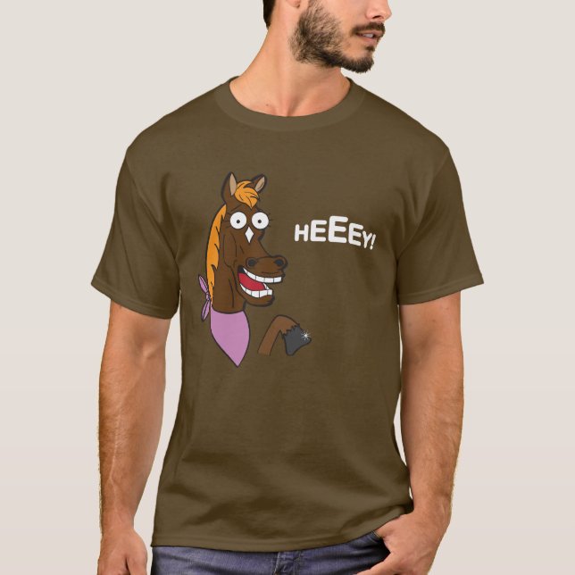Homosexuelles Pferd (weißer Text) T-Shirt (Vorderseite)